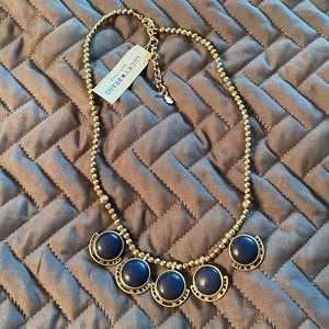Lucky Brand Blue Stone Goldtone Necklace 18-20”